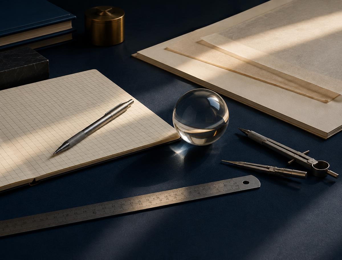 Precision tools representing careful, accountable work